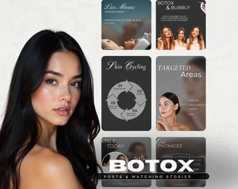 Nurse Injector Instagram Templates: Med Spa Botox Marketing (Digital Download)