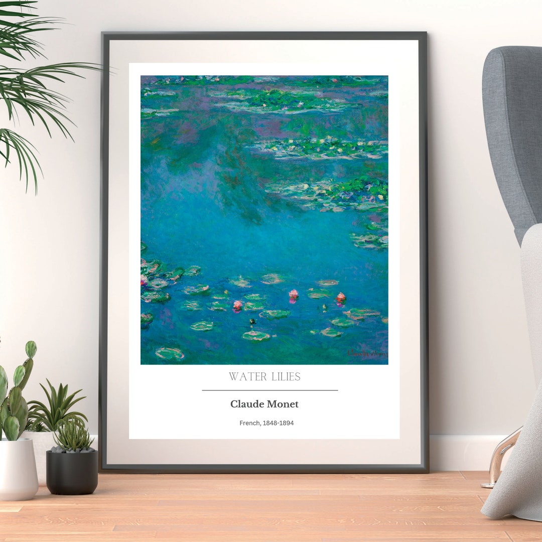 Claude Monet Water Lilies Printable Wall Art Digital Download