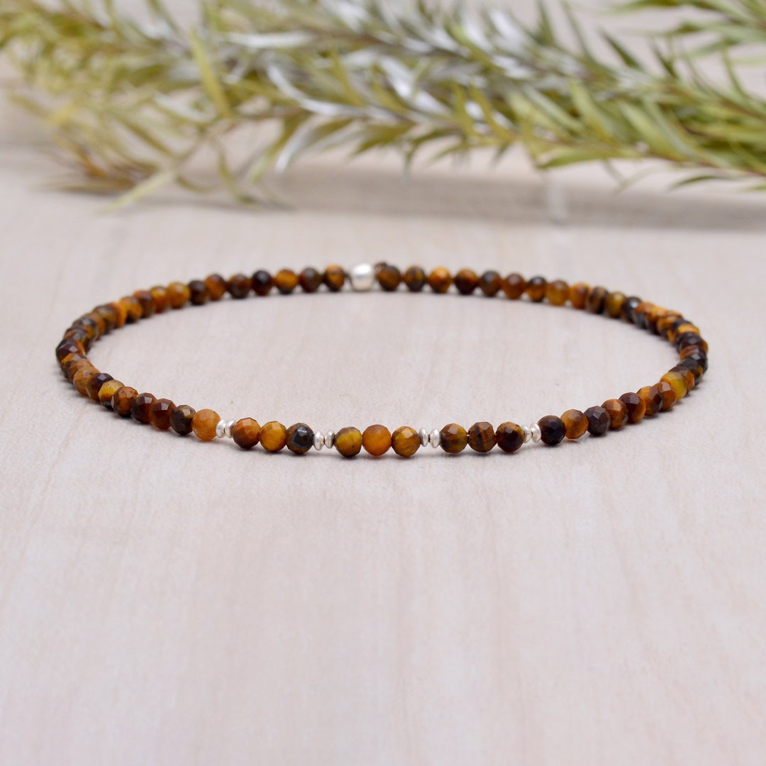 Grade A Tiger Eye Crystal Bead Bracelet Genuine Gemstone Bracelet