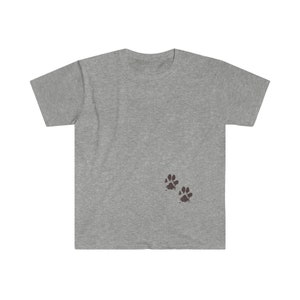 Muddy paw prints t-shirt