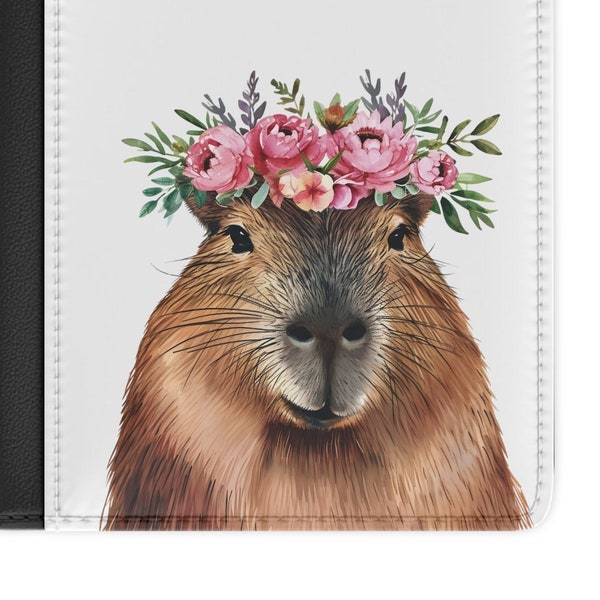 Capybara Passport Cover, faux leather, credit card holder, passports, boarding passes, Travel ID's, RFID, travel gift, wanderlust