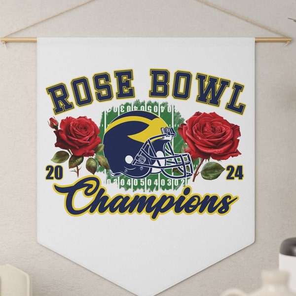 Rose Bowl Champs 18" x 21" Pennant - University of Michigan