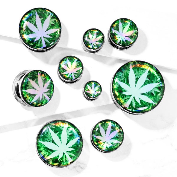 Mary Jane | Ear Tunnels, Gauges, Holographic, Plugs, Stretched Ears [0g, 00g, 1/2", 9/16", 5/8", 3/4", 7/8", 1"]