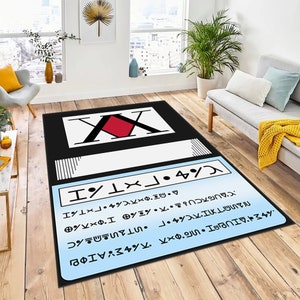 Anime, Anime-Karte, Anime-Musterteppich, Jäger, Jägerteppich, Gamer-Teppich, Spielzimmerteppich, Teppich für Teenagerzimmer, beliebter Teppich, japanischer Spielteppich
