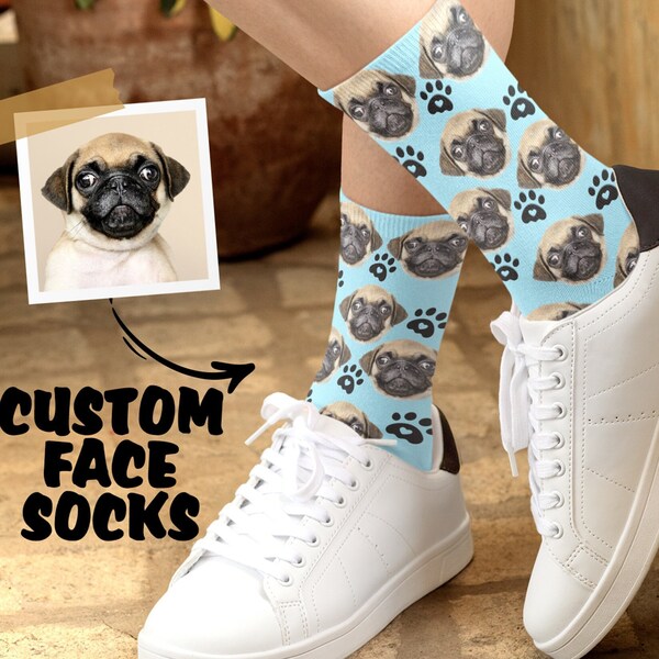 Your Pet on Socks Etsy