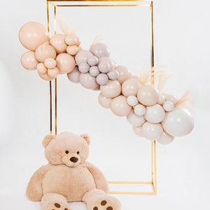 Bearly Wait Balloons Neutral Balloon Garland Boho Balloons Baby Shower Balloon Arch Tan Balloons Teddy Bear Balloons Matte Neutral Balloons