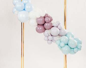 Frozen Balloon Garland Elsa Balloons Ice Princess Balloons Winter Onederland Balloon Garland Blue and Purple Balloons Anna Balloon Arch
