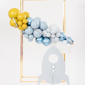 Space Balloons Two The Moon Out of This World Balloons Reach Four The Stars Arch First Trip Around The Sun Balloons Blast Off Arch Blue Arch