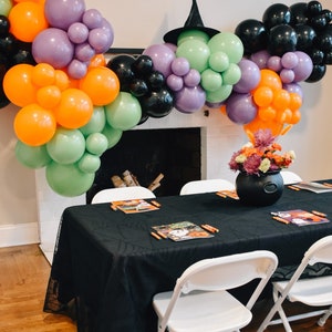 Halloween Balloon Arch Spooky Balloon Garland Orange Balloons Halloween Party Kids Halloween Birthday Balloons Witch Balloons Fall Party