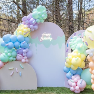Ice Cream Balloons Sweet Balloon Garland Kit Pastel Balloon Arch Here’s The Scoop Balloons Sprinkled With Love Balloons Four Ever Sweet Kit