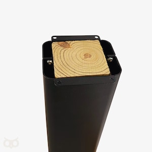 Wyzer™ Post Cover : mount Wyzer™ Post Mailbox to existing or standard 4x4 wood post / black / sage / white / rustproof aluminum