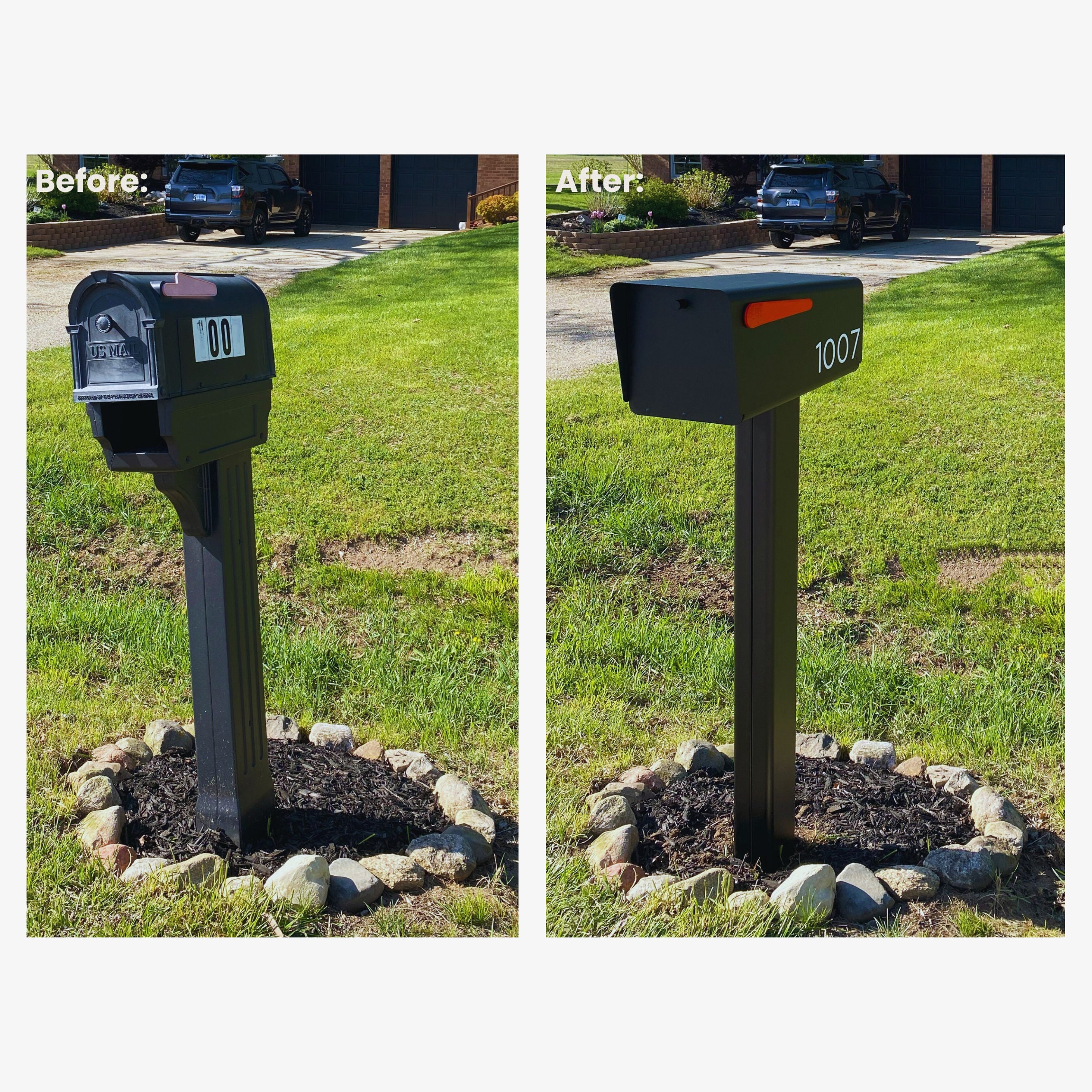 Rustproof Aluminum 4x4 Mailbox Post Cover: Black, Sage, Red - Etsy