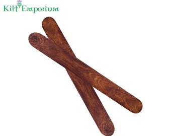 Handcrafted Folk Rhythm Wooden Bones - Solid Rosewood Rhythm Sticks - Folk Music Percussion Instrument