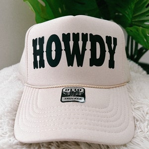Howdy Trucker Hat | trucker hats for women, cowgirl, howdy hat, trucker hat, cowboy hat, cute gifts, gifts for her, gifts for women, howdy