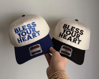Bless Your Heart Trucker Hat | Southern Trucker Hat for Women | Embroidered Hat | Cute Country Hat