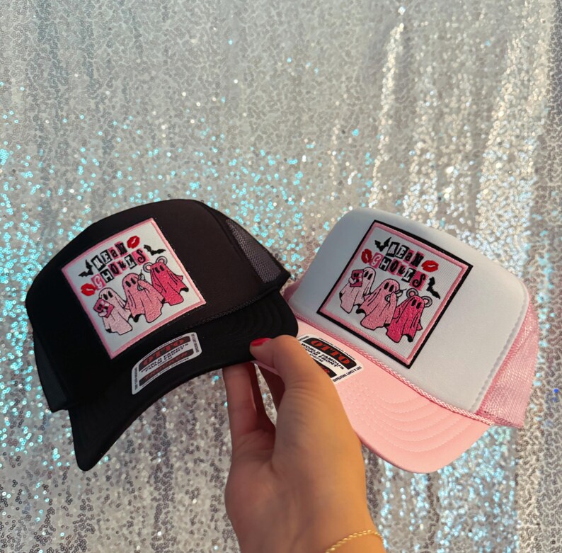 Mean Ghouls Trucker Hat | mean ghouls hat, Halloween, cute trucker hats, Halloween trucker hats, girly hat, gifts for her image 5