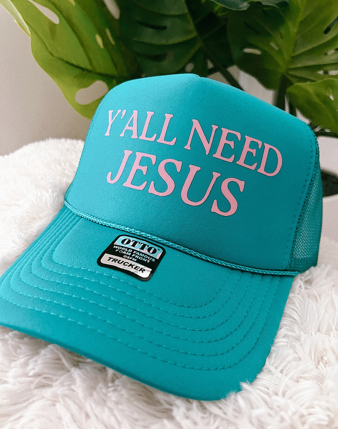 Jesus Trucker Hat Funny Women's Trucker Hats, Christian Hats, Christian