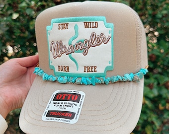 Wrangler Women's Watercolor Bull Mesh Back Trucker Cap