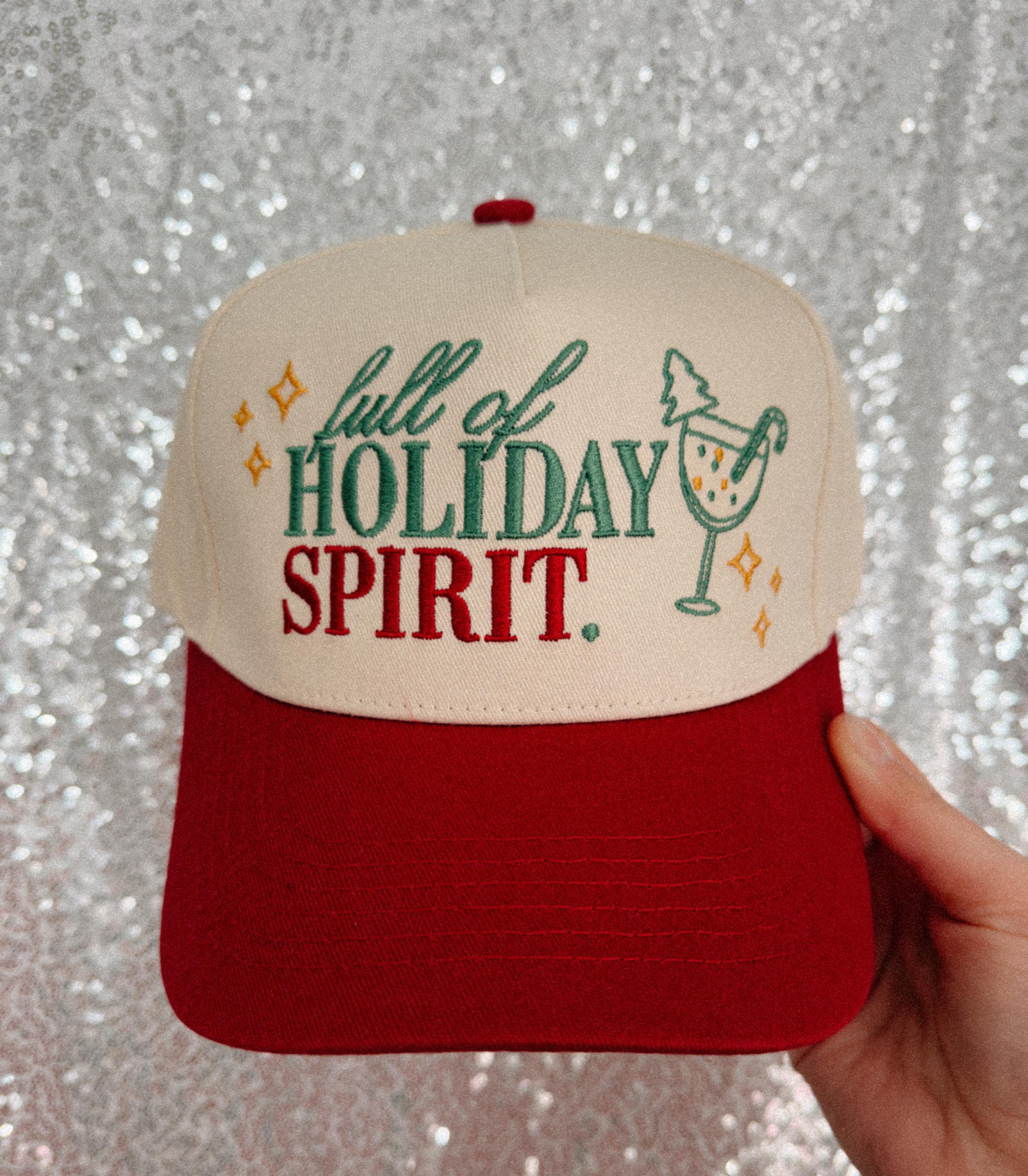 Holiday Spirit Trucker Hat | Merry Christmas, Embroidered  display picture 3