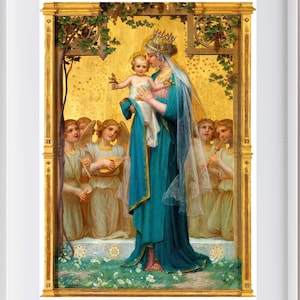 Madonna and Child Artwork by Enrique M. Vidal - Spiritual Gift
