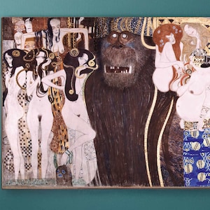 Gustav Klimt The Hostile Forces, Digital Download | Art Nouveau Masterpiece Printable Wall Art | High Resolution Vintage Painting Print