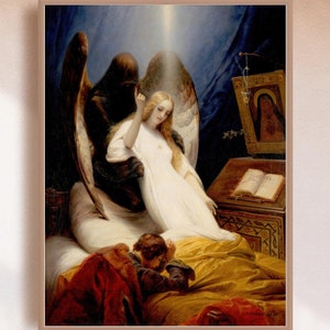The Angel of Death, Gothic Art  Digital Print - Downloadable Decor