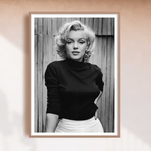 Marilyn Monroe Print | Wall Decor | Home Decor | Rare Photo | Old Hollywood | Marilyn Monroe Poster | Classic Monroe Print | Fashion Poster