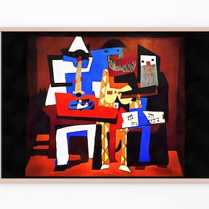 Stunning Pablo Picasso Reproduction: Three Musicians - Original Wall Art for your Collection