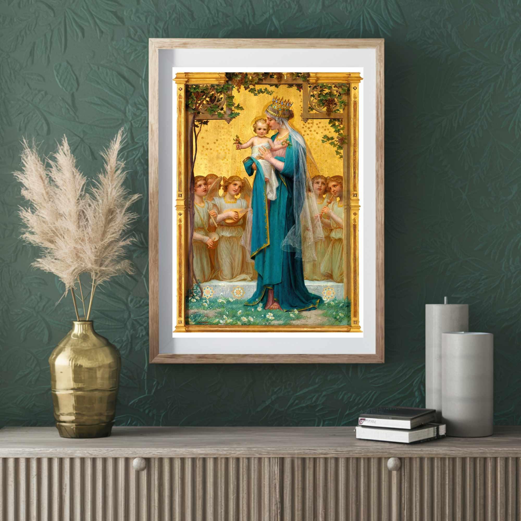 Madonna and Child Artwork by Enrique M. Vidal - Spiritual Gift - Etsy
