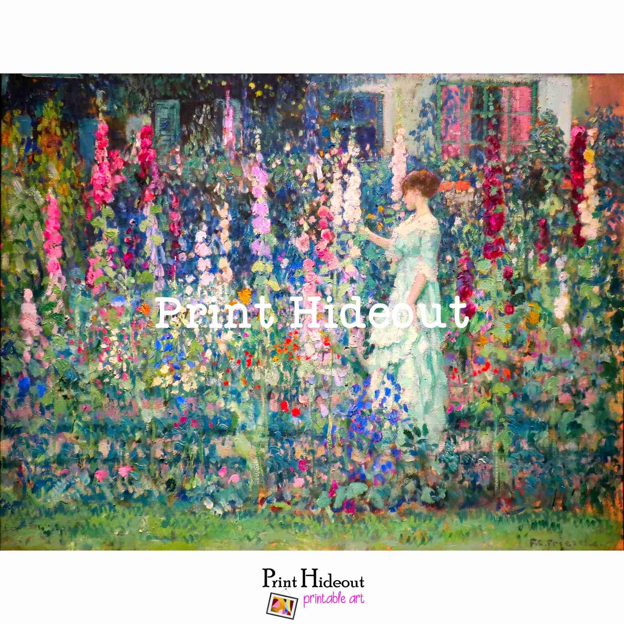 【本人直筆サイン付】Carol Pugh 水彩画 Hollyhocks il_fullxfull.6191745044_dpqd.jpg