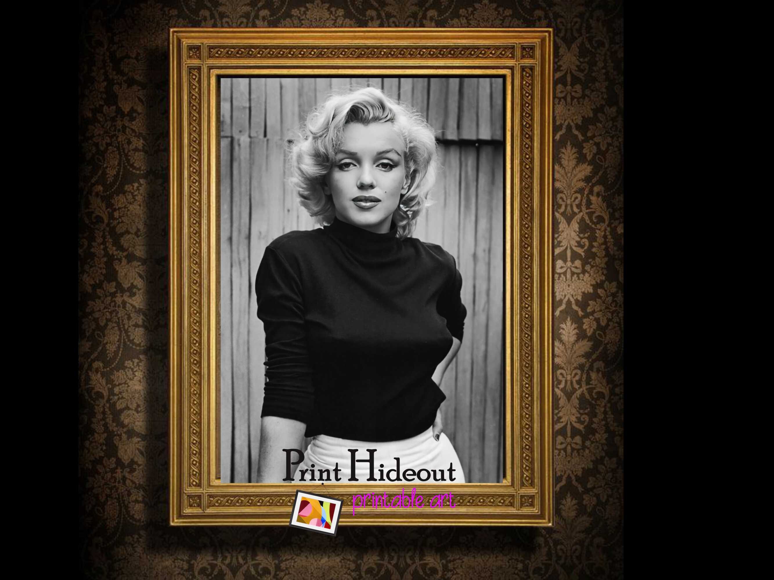 Marilyn Monroe Print | Wall Decor | Home Decor | Rare Photo | Old ...