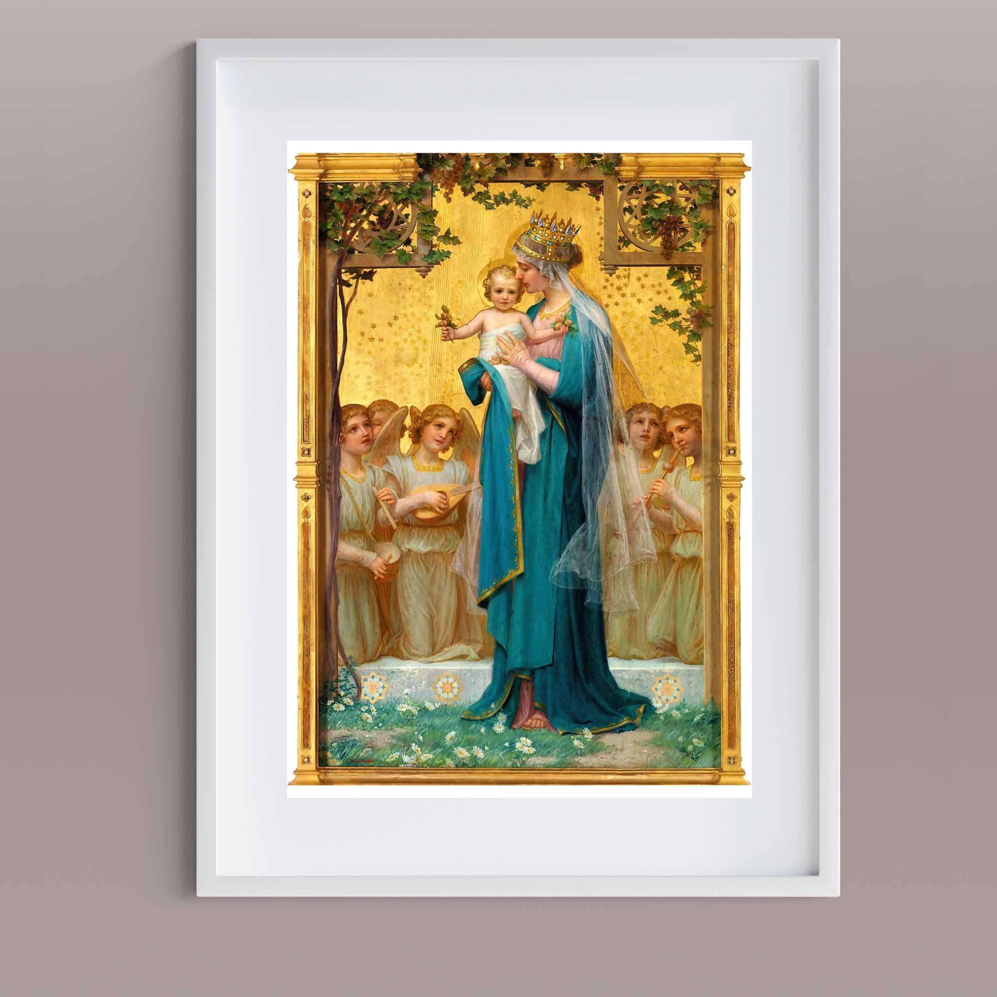 Madonna and Child Artwork by Enrique M. Vidal - Spiritual Gift - Etsy