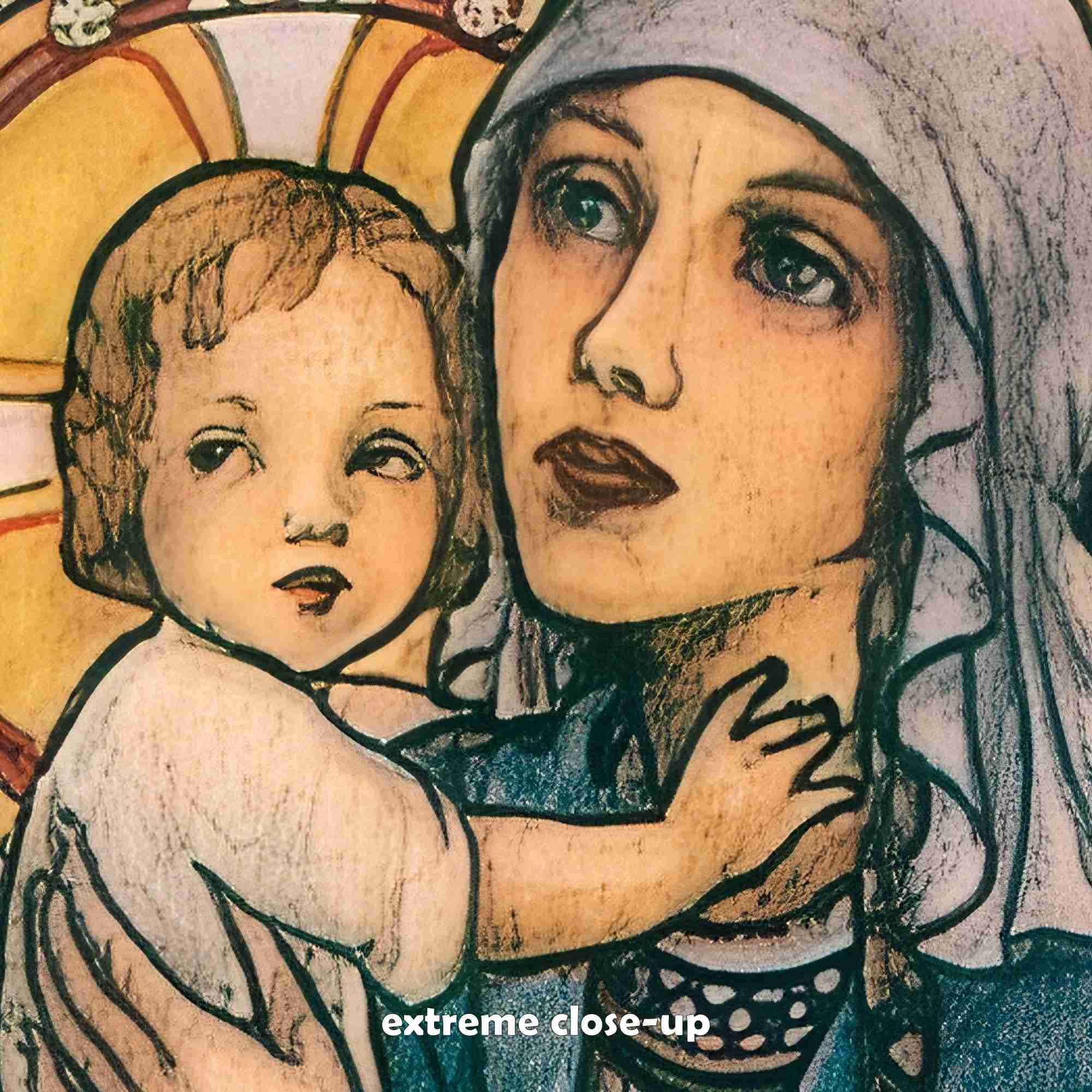 Vintage Madonna and Child Print by Jeanne Antoinette Labrousse