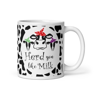 Funny &#39;Herd you like Milk&#39; Mug - Perfect Gift for Dairy Lovers!