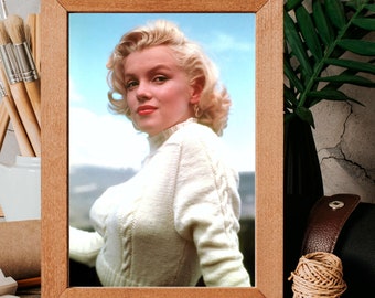 Vintage Marilyn Monroe Colour Image -  Rare Photo Print
