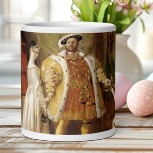 Henry VIII and Anne Boleyn - White glossy mug