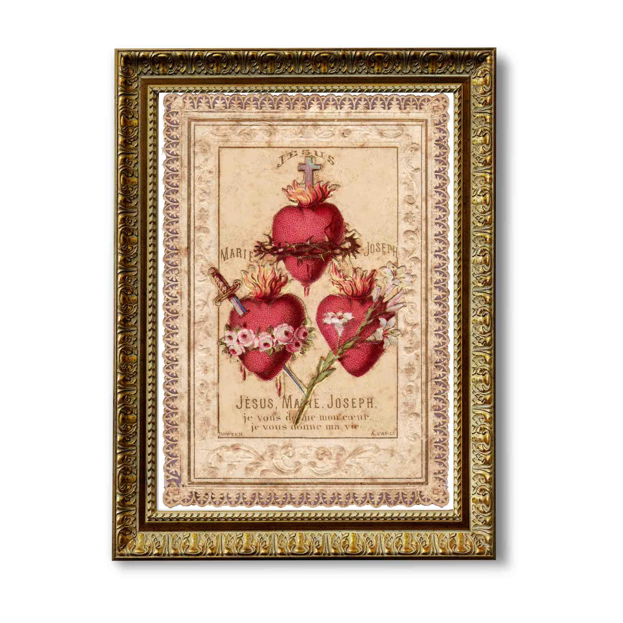 Three Hearts of the Holy Family Downloadable Print – Sacred Heart