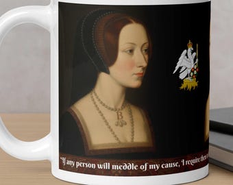 Anne Boleyn Tudor Mug with Quote