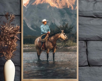 Western Cowboy Wild West Painting