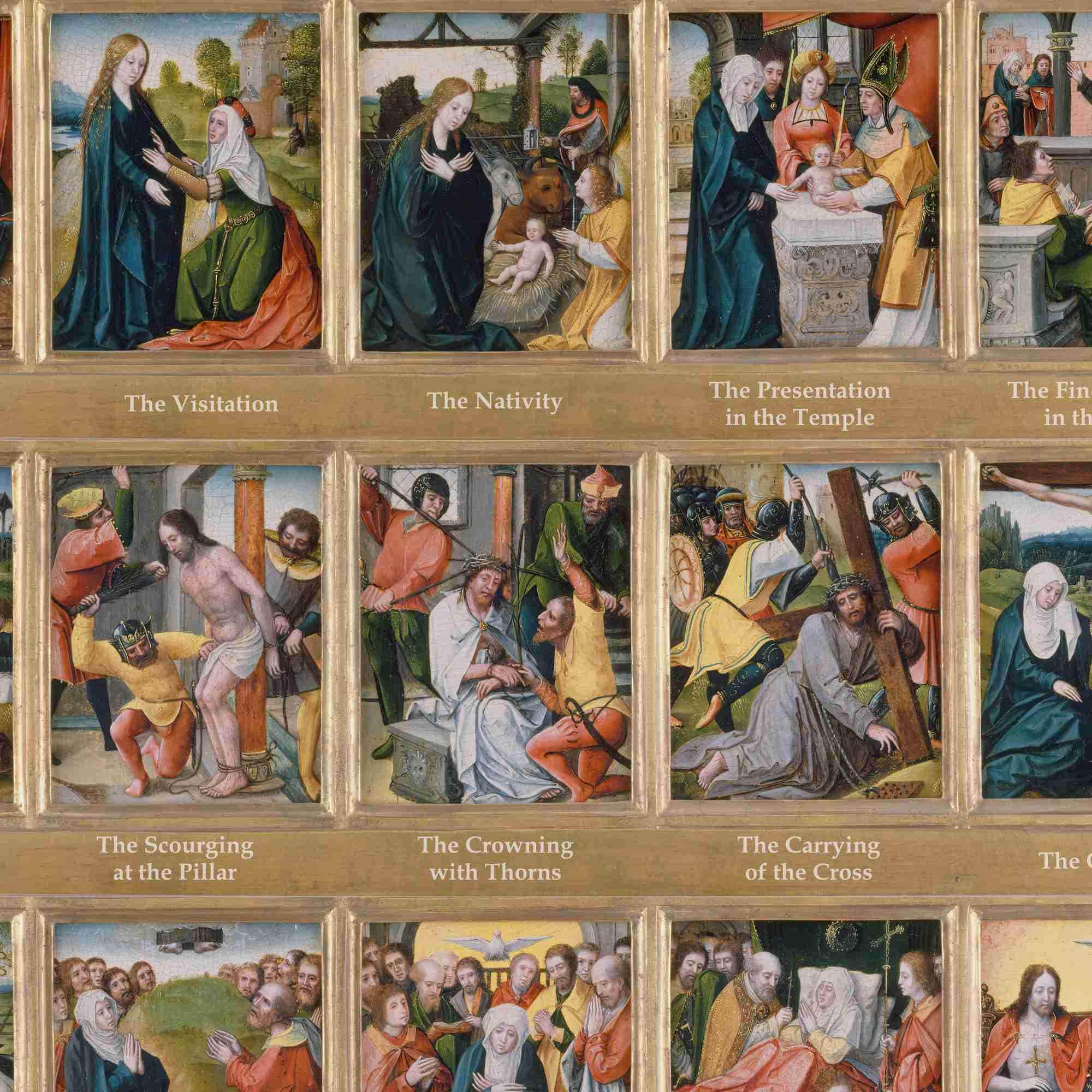 Fifteen Mysteries of the Rosary Wall Art – Annotated Catholic Print ...