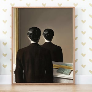 René Magritte - Not to Be Reproduced – Surrealist Vintage Art Print Digital Download