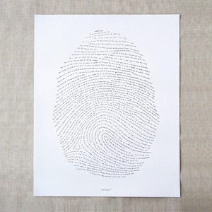 God&#39;s Fingerprint - Letterpress