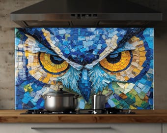 Tempered Glass Backsplash, Kitchen Sink Cover, Splashback Tile, Backsplash Guard, Stove Back Top Cover, Kitchen Decor, Glass Cutting Board