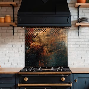 Dosseret en verre trempé, Couvercle d'évier de cuisine, Crédence en carreau, Protection de dosseret, Couvercle arrière de cuisinière, Décoration de cuisine, Planche à découper en verre