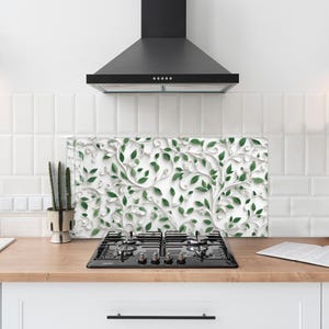Dosseret en verre trempé, Couvercle d'évier de cuisine, Crédence en carreau, Protection de dosseret, Couvercle arrière de cuisinière, Décoration de cuisine, Planche à découper en verre
