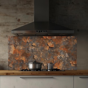 Dosseret en verre trempé, Couvercle d'évier de cuisine, Crédence en carreau, Protection de dosseret, Couvercle arrière de cuisinière, Décoration de cuisine, Planche à découper en verre