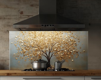 Tempered Glass Backsplash, Kitchen Sink Cover, Splashback Tile, Backsplash Guard, Stove Back Top Cover, Kitchen Decor, Glass Cutting Board
