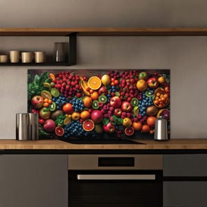 Dosseret en verre trempé, Couvercle d'évier de cuisine, Crédence en carreau, Protection de dosseret, Couvercle arrière de cuisinière, Décoration de cuisine, Planche à découper en verre