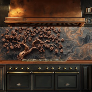 Dosseret en verre trempé, Couvercle d'évier de cuisine, Crédence en carreau, Protection de dosseret, Couvercle arrière de cuisinière, Décoration de cuisine, Planche à découper en verre