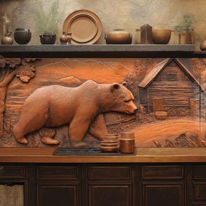 Dosseret en verre trempé, Couvercle d'évier de cuisine, Crédence en carreau, Protection de dosseret, Couvercle arrière de cuisinière, Décoration de cuisine, Planche à découper en verre